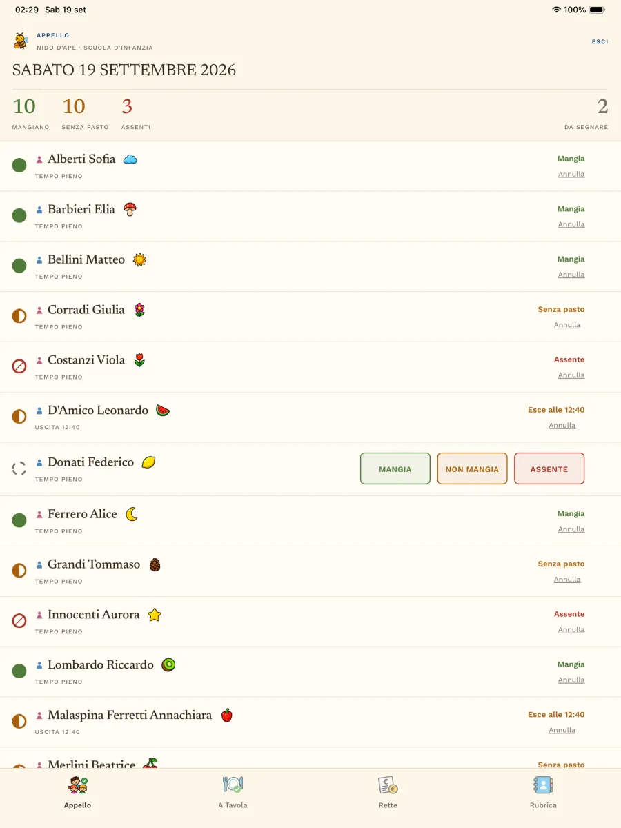NidoApe su iPad: appello del giorno